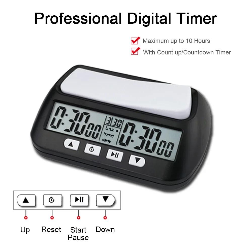 YS9901/YS902/ 3-in-1 Mehrzweck Tragbar Professionell Schachuhr Digitaler Schach-Timer Spiel-Timer