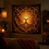 Retro Sun Moon Constellation Tapestry Celestial Starry Sky Wall Hanging Bohemian Aesthetic Bedroom Home Decor