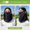 Summer Sun Protection Mask for Women, Full-Face Sunshade, Cycling Headscarf, Neck Protector, Ice Silk Neck Gaiter, Ear-Hanging Veil for Outdoor Use