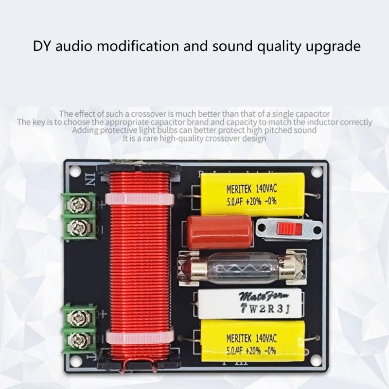 150W HiFi Treble Bass Frequency Divider Stage Video Sound Stereo Crossover Tweeter Filters Devices Outdoor Speaker DIY