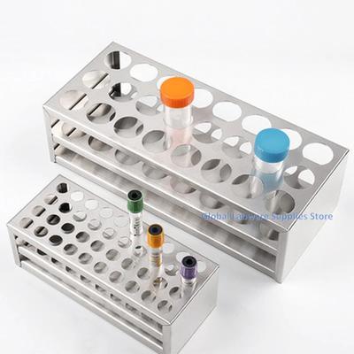 Test Tube Rack Stainless Steel Bracket Holder Lab Stand Clear Tray Experiment Aluminium Experiment Test Tube Rack for School