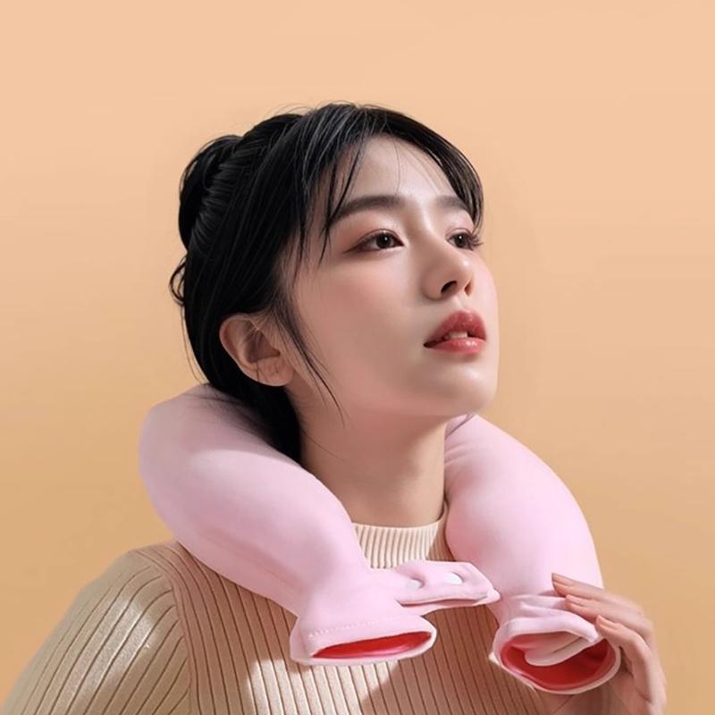 Vattenfylld U-formad Halsvärmare Halshängande Explosionssäker Handvärmare Hals Varm Kompress Varmvattenflaska Påse