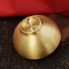 Buddha Alms Seven Eight Water Offering Altar Brass Smooth Bowl Household Bu