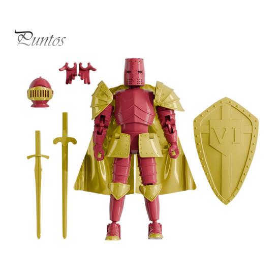 

Средневековый рыцарь Фигурка с аксессуарами Подвижные суставы Модель рыцаря Игрушка Шарнирный робот Манекен Фигурка Украшение для дома и офиса Орнамент красный