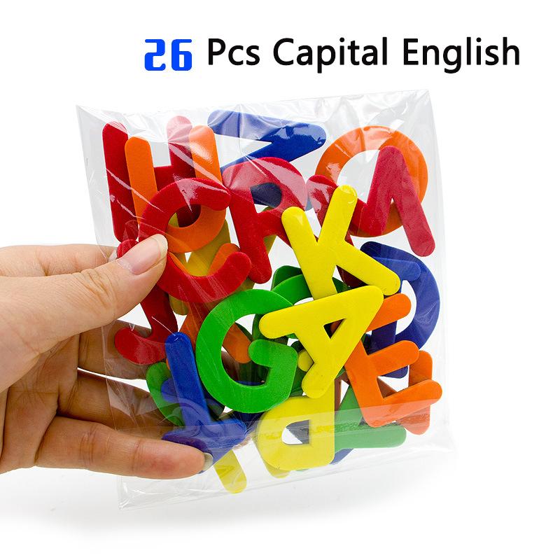Non-Toxic Magnetic English Letter Magnetic Stickers Number Refrigerator Stickers Educational Children'S Toys Christmas Gift