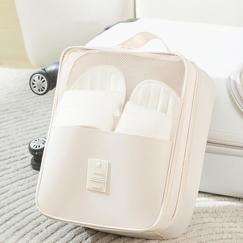 Portable Travel Shoe Bag Slippers Storage Bag Washed Mesh Multiple Pairs of Shoes  Organizer for Business Trips