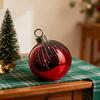 Starry Night Glass Christmas Ornaments Shatterproof Plastic Baubles for Holiday Tree Decor Indoor Outdoor Party Favors