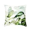 New Nap Pillow Green Leaves Sofa Plush Pillow Case Home Summer Cushion
