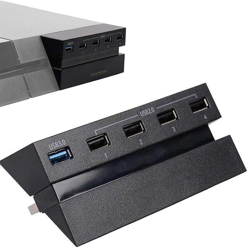 5 Port USB Hub for PS4, USB 3.0 High-Speed Adapter Expansion Hub Connector Fit for PS4 Gaming Console (Not for PS4 Slim/Pro) Only Adapter