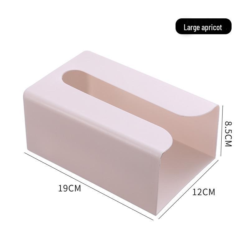Wall-Mounted Adhesive Tissue Paper Towel Holder - Creative Multifunctional Plastic Box