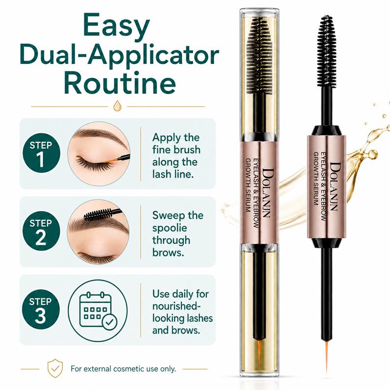 Double Effect Thickening and Lengthening Natural Transparent Eyelash Serum