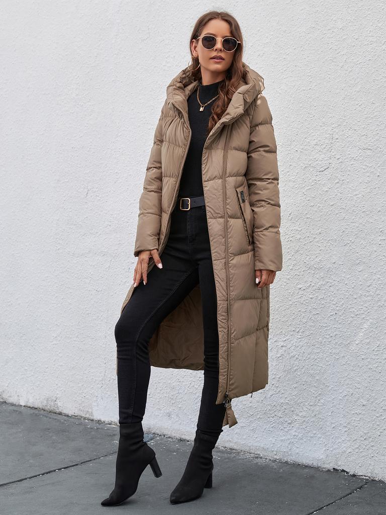 Cinemore New Winter Down Jacket Women Long Thick Coat Hooded Puffer Warm Female Brand Cotton Clothes Elegant Retro Parka 8197