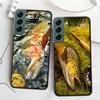 Brown Trout Fly Fishing Phone For Samsung Galaxy S24 S22 Ultra S21 Plus S20 S23 FE Case S10 S10E S9 S8 S7 Edge Cover Silicone So