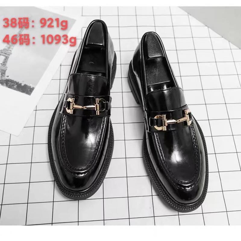 

Spring men s shoes casual men s shoes student men s Martin boots leather shoes Korean version board shoes trendy breathable low-top shoes men 46 чорний