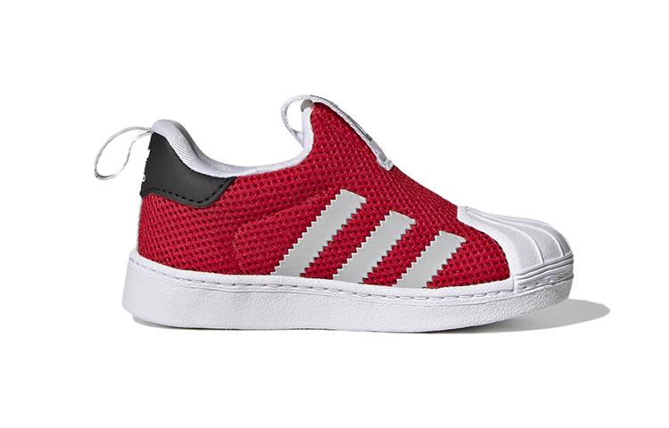 adidas Originals SUPERSTAR 360 Casual Low Top Skateboard Shoes Red Infant And Toddler GZ5036
