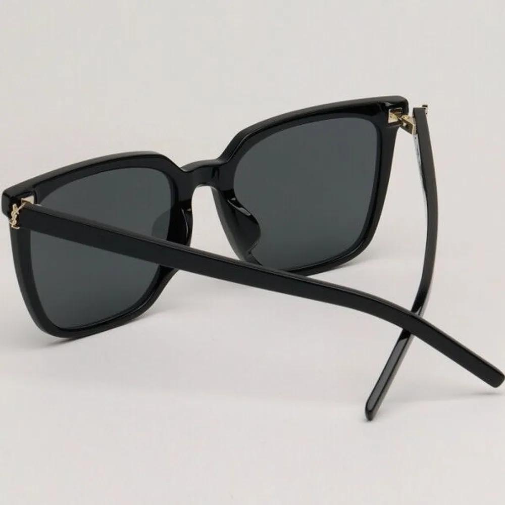 [Yves Saint Laurent] Sunglasses SLM146K 001 Men's & Women's Square Horn-rimmed