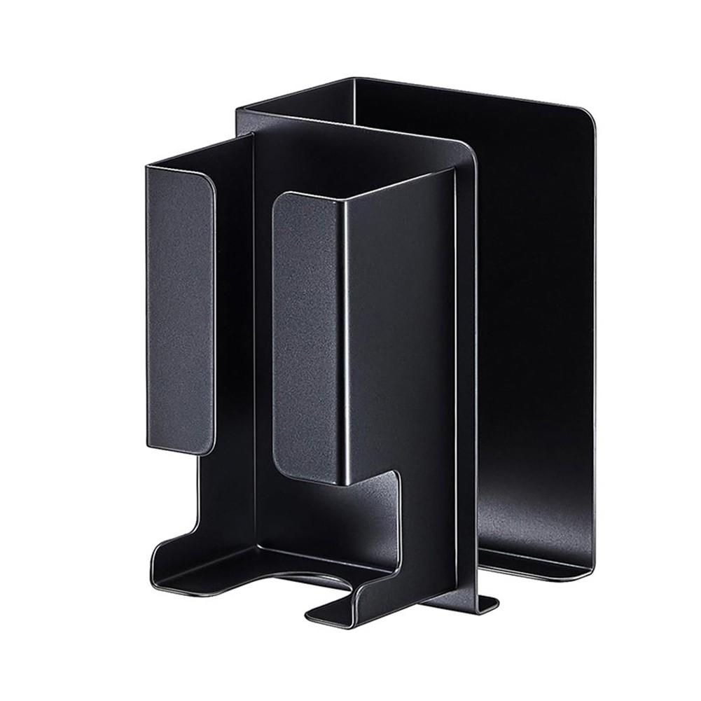 Hair Tool Holder Wall Mount Compact Space-saving Size Dual Storage Compartments