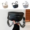 Unisex Crossbody Fanny Pack Faux Leather Waist Pouch with Multiple Zippered Pockets Waist Bag with Adjustable Strap for Travel Work Sports