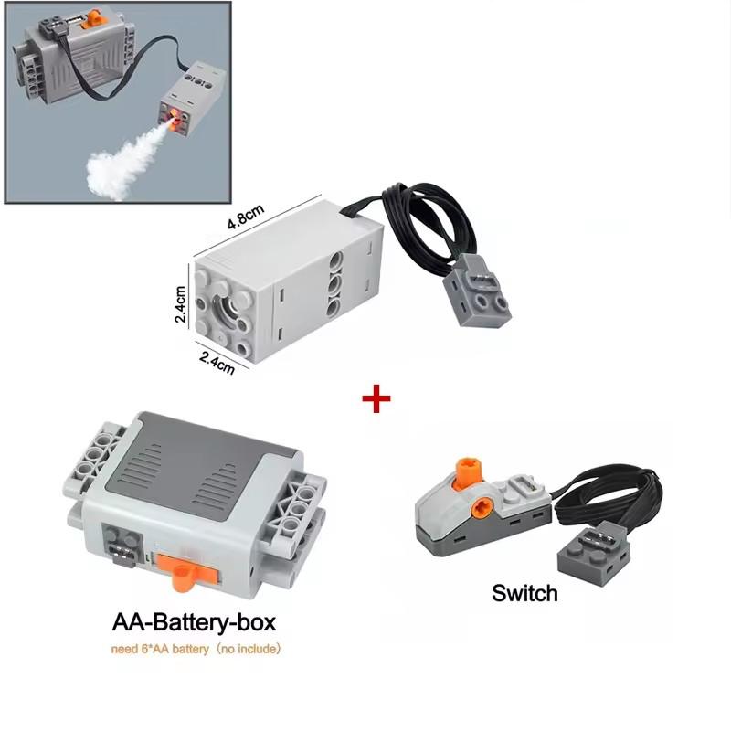 NEW Technical Motor Sprayer Bricks MOC Multi Tool Servo Train Car Parts Motor Model For High-Tech Building Blocks Kid Toys