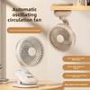 Ventilador de mesa portátil recargable USB silencioso para oficina y dormitorio