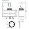 3 Way Selector Switch Brass Guitar Switch Premium Toggle Switch  For Guitar