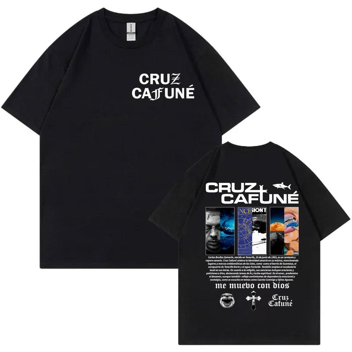 

Rapper Cruz Cafune Album Merch Tshirt Harajuku Hip Hop Clothing Short Sleeve T Shirts Men Women Casual Fashion Cotton Tshirts 4XL