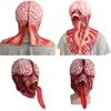 Bw Gy-a019 Long Tongue Monster Latex Bald Tyrant Headgear Halloween Horror Mask
