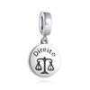 European 925 Silver Black Key Flower Pendant Fit Original Diy Bead Charm Armbånd Halskjede Trinket Smykker 925 Silver