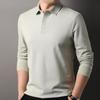 Hengyuanxiang Men's 2024 Antibacterial Long-Staple Cotton Polo T-Shirt
