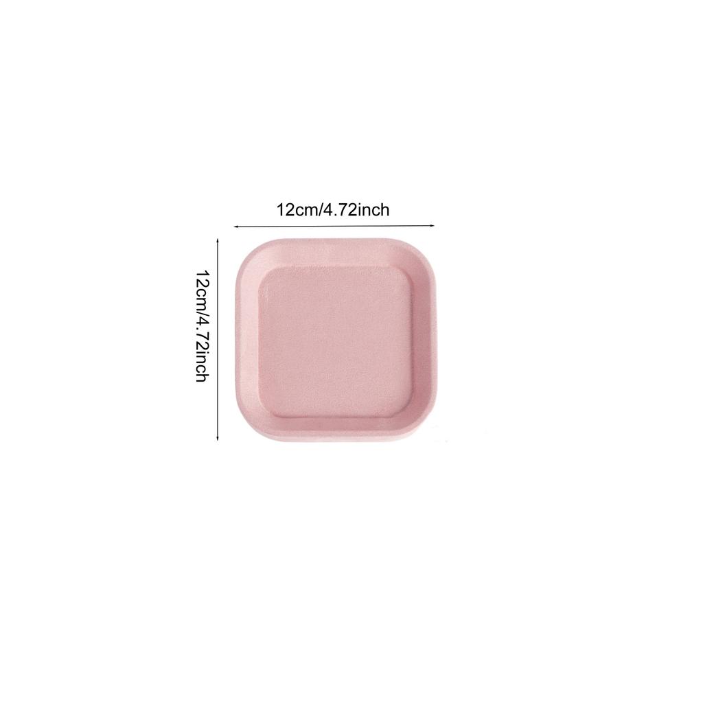 Elegant Pink Velvet Series Jewelry Tray Necklace Bracelet Bangle Earring Ring Display Storage Trays Counter Window Showcase Prop