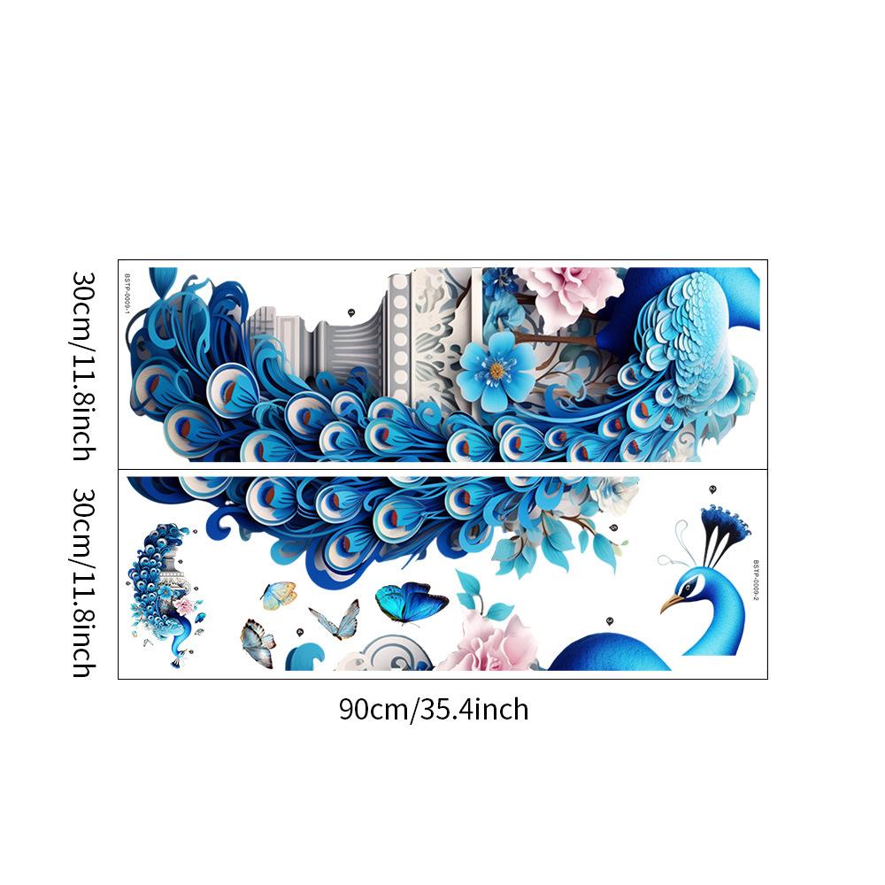 

Синий павлин Спальня Прихожая Гостиная Домашнее украшение Наклейки на стену