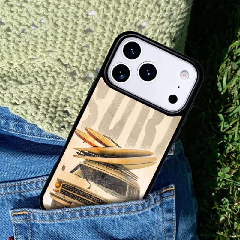Combi Van Surf Phone Case Cover for IPhone 11 12 13 14 15 16e 17 Pro Max Coque for IPhone 17 Air