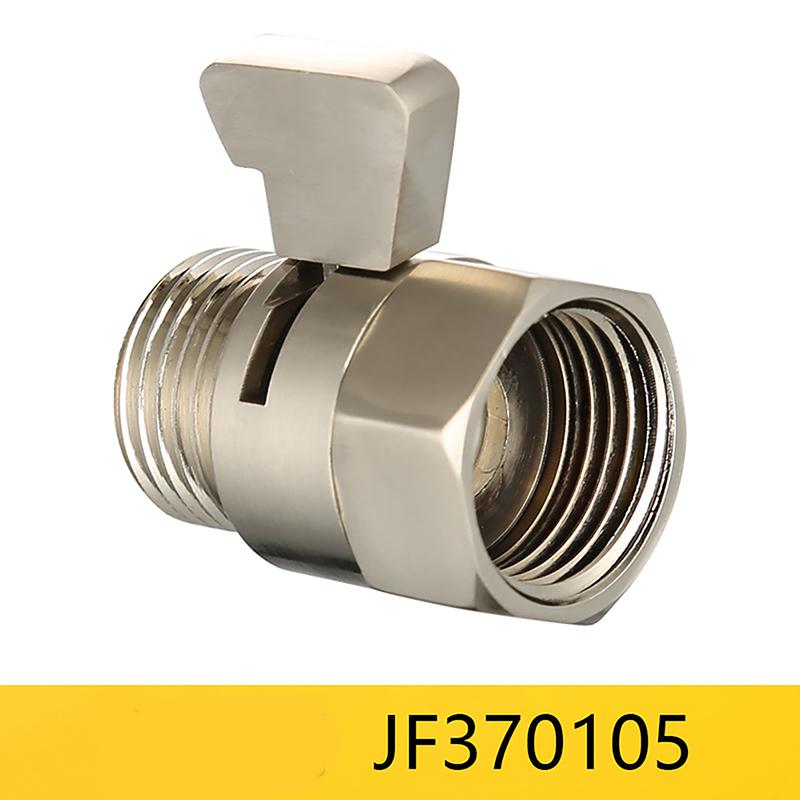 Zawór Stop Wody Prysznicowej Pełny Mosiądz G1/2" Szybka Kontrola Przepływu Zawór Odcinający Głowica Prysznicowa Oszczędzacz Wody Pistolet Natryskowy do Toalety