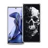 Transparent Phone Case for Xiaomi Mi 14 13 12 11 Ultra 13T 12T 11T Poco X3 NFC F3 F6 Pro 5G Soft TPU Shell Terror Black Skull