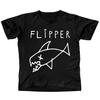 Herren Flipper Long Fish T-Shirt Klein Schwarz