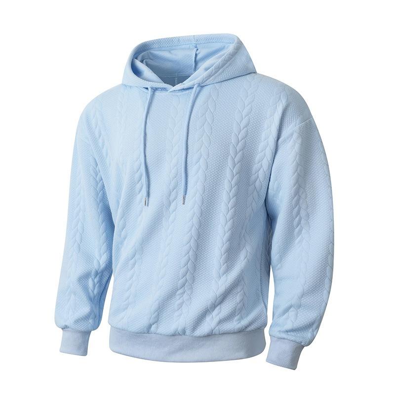 Men's Solid Color Hoodie Casual Fashion Hooded Sweatshirt Versatile Long Sleeve Tops for Men, Multiple Colors Available