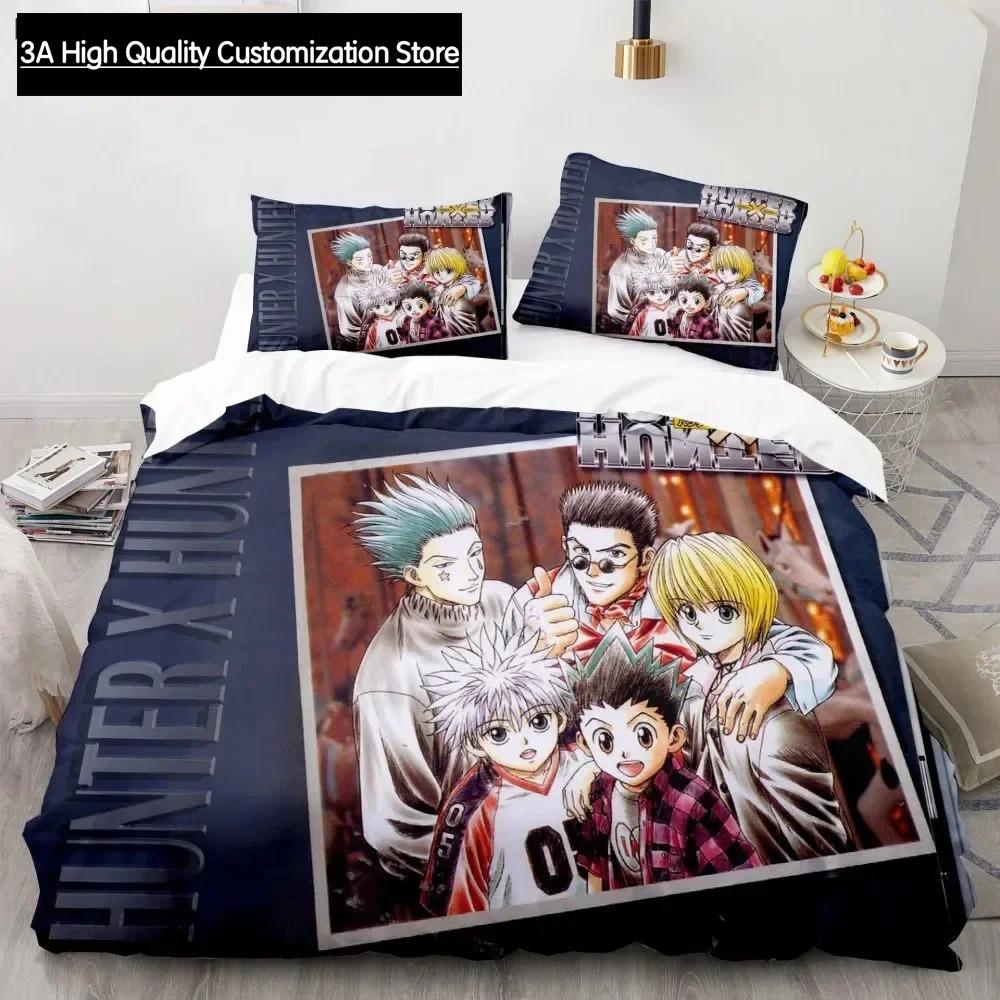 Hunter X Hunter 3D Bedding Set Japanese Anime Twin Queen King Quilt Cover Pillowcases Polyester For Boys Duvet Cover Sets
