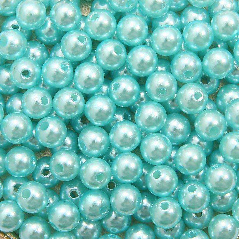 DIY Acrylic Pearl Beads: Round, Loose Beads for Handmade Jewelry Accessories, Bracelets, Necklaces, and Earrings.