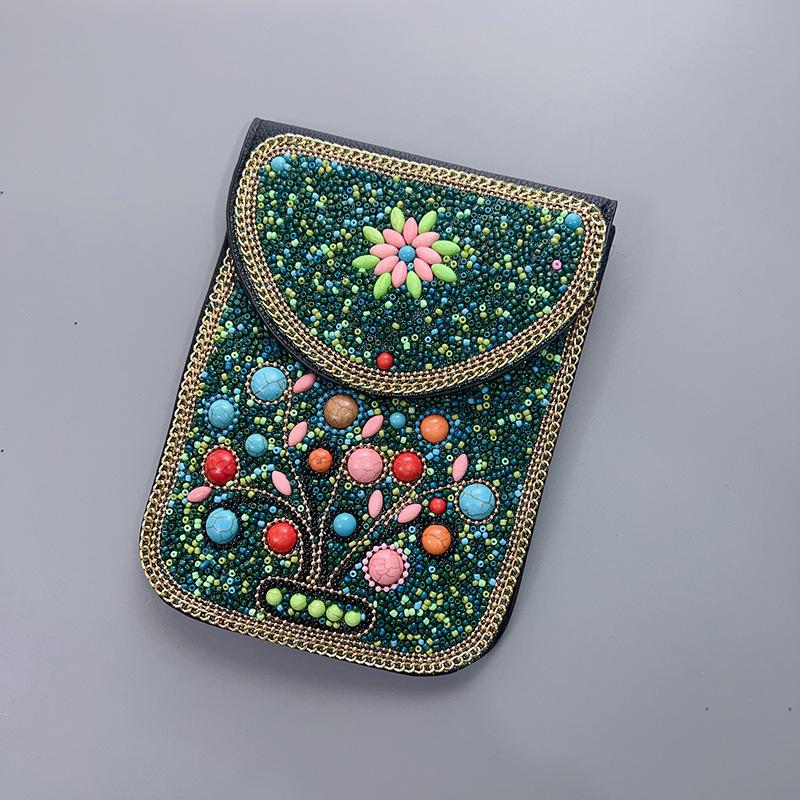 Boho Vintage Veske - Flerroms premium tekstur myk moteriktig allsidig håndlaget dusk risperler