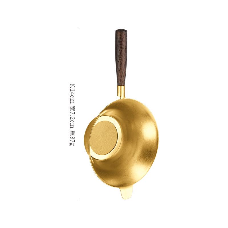 Stainless Steel 304 Tea Infuser with Japanese Wooden Handle - Gongfu Tea Set Accessory