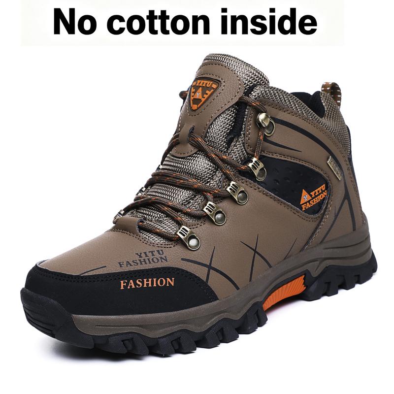  Men Hiking Shoes Waterproof Leather Shoes Climbing & Fishing Shoes New Popular Outdoor Shoes Men High Top Winter Boots