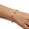 Trendy Bracelet Women's 18K Gold Plated Stainless Steel Fashion Star Moon Light-Luxury Minimalist