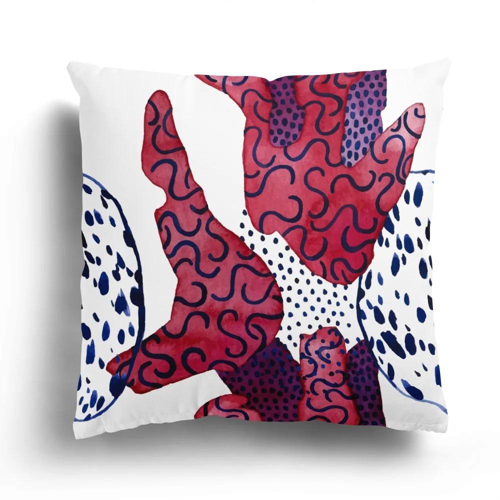 Luxury Home Decor Pillow Cover Car Living Room Sofa Cushion Cover Abstract Geometric Irregular Print Pattern Cushion Cover
