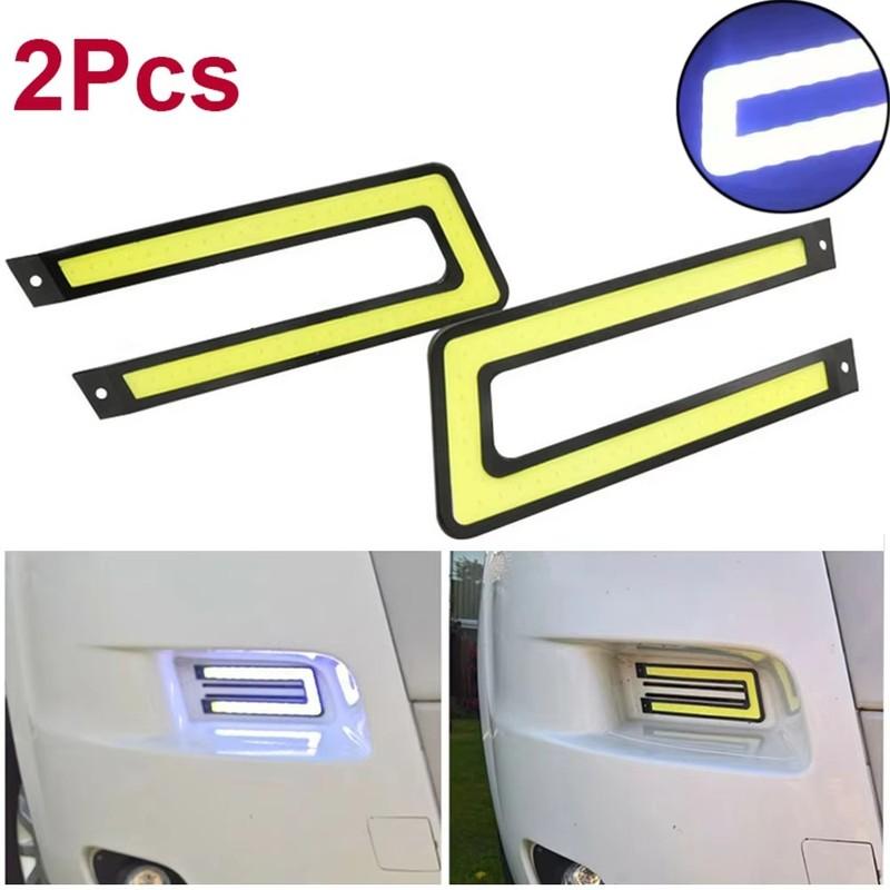 2x Led Car Daytime Running Lights Lamp For Peugeot Boxer Citroen Relay Fiat Ducato Motorhomes Vans DRL Auto Exterior Accessories
