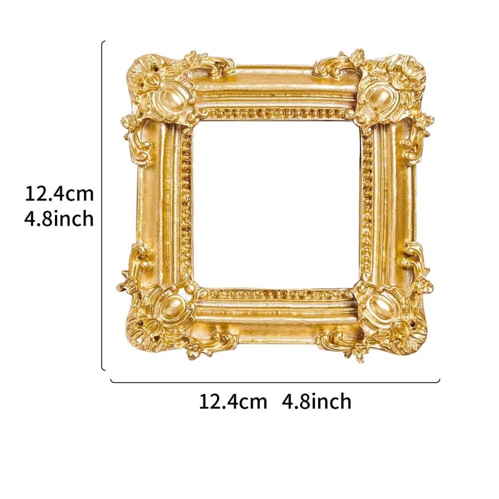 3D Mini Photo Frames Gold Wedding Photo Display Frames Photography Background Decoration