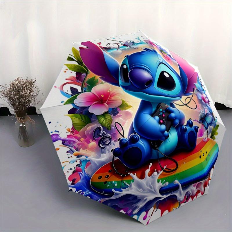 1pc Surfing Stitch Automatic Opening and Closing Umbrella - Small Umbrella Suitable for Various Occasions, Portable 3-Fold Small Umbrella fo