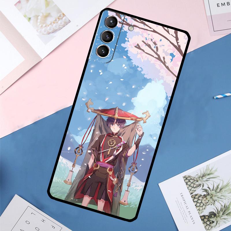 Scaramouche Genshin Impact Case For Samsung Galaxy S25 Ultra S21 S22 S24 S23 Ultra S9 S10 Plus S21 FE S25 FE Back Cover