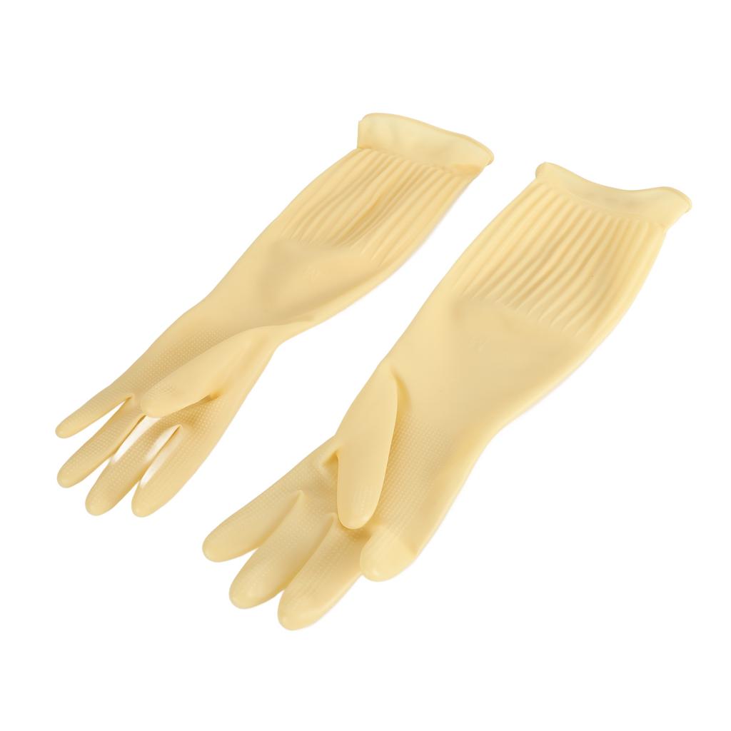 Reusable Rubber Glove Waterproof 45cm Long Household Cleaning Glove for Kitchen Dishwashing Laundry