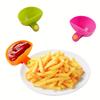 Color-Coded Dip Bowl Plate Holders  Plastic  Sauce Dishes for Parties  Picnics  Portable Dip Bowls