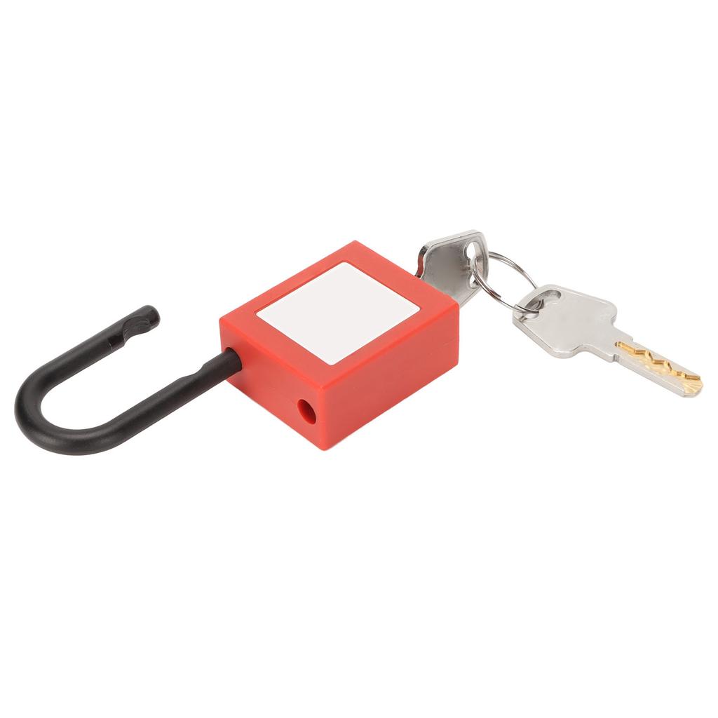 25mm Lockout Tagout Lock Nylon Shackle Safety Padlock with Keys for Industrial Equipment